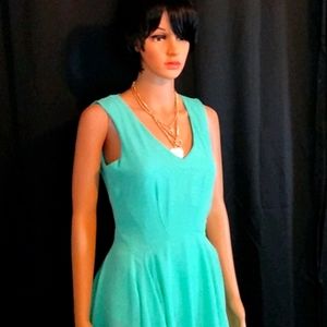 Turquoise knee length dress